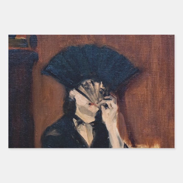 Hoja De Papel De Regalo Edouard Manet - Berthe Morisot con un ventilador (Anverso)