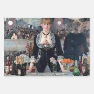 Hoja De Papel De Regalo Edouard Manet - Un bar en el Folies-Bergere