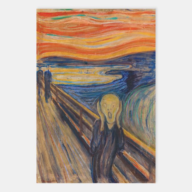Hoja De Papel De Regalo Edvard Munch - El Grito 1893 (Subido por el creador)