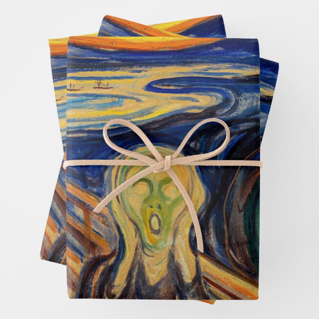 Hoja De Papel De Regalo Edvard Munch - El Grito 1910 (In situ)