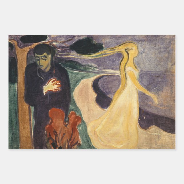 Hoja De Papel De Regalo Edvard Munch - Separación (Anverso)