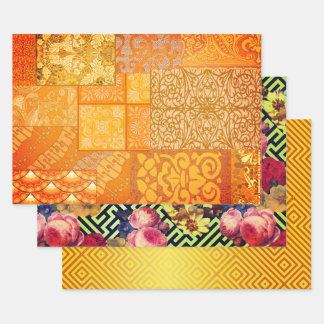Hoja De Papel De Regalo Ejemplo de patrón floral