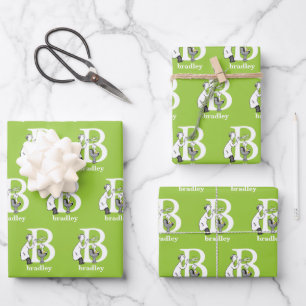 Hoja De Papel De Regalo El ABC de Dr. Seuss: Letra B - Blanco Agrega tu