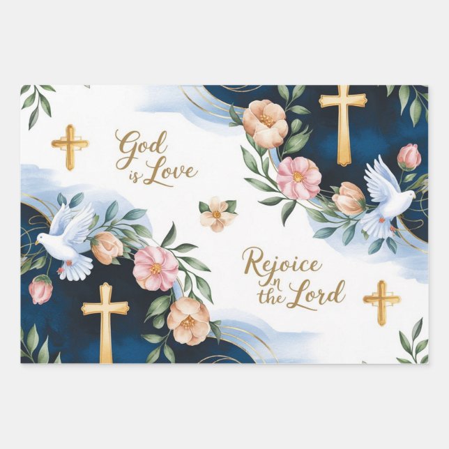 Hoja De Papel De Regalo El amor de Dios (Anverso)