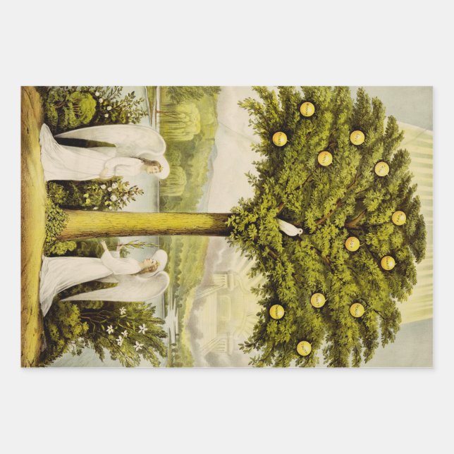 Hoja De Papel De Regalo El árbol de la vida (Anverso)