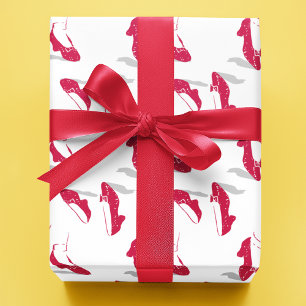 Hoja De Papel De Regalo El Asistente De Oz™   Patrón Ruby Slippers™