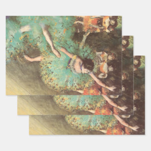 Hoja De Papel De Regalo El bailarín verde de Edgar Degas, ballet vintage