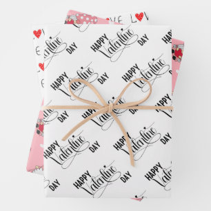 Hoja De Papel De Regalo El día de San Valentín