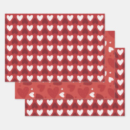 Hoja De Papel De Regalo El día de San Valentín