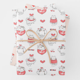 Hoja De Papel De Regalo El día de San Valentín