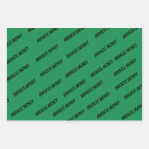 Hoja De Papel De Regalo El dinero milagroso está en mis manos