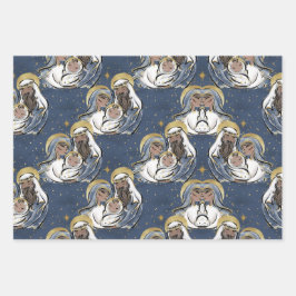 Hoja De Papel De Regalo Él es Navidad de nacimiento