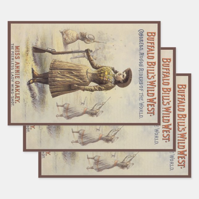 Hoja De Papel De Regalo El espectáculo del Salvaje Oeste de Buffalo Bill c (Set)