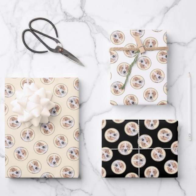 Hoja De Papel De Regalo El guiño rojo americano Walker Cute Pintando el ar (Anverso)