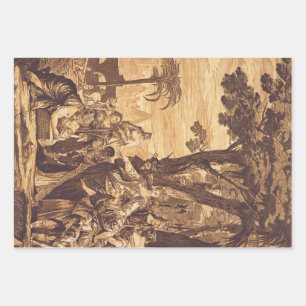 Hoja De Papel De Regalo El hallazgo de Moisés en el Libro del Éxodo