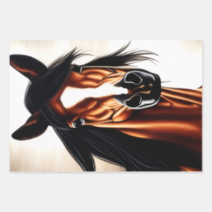 Hoja De Papel De Regalo El Majestuoso Mustang - El Espíritu De Libertad