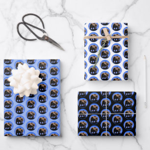 Hoja De Papel De Regalo El oso pardo en invierno - Arte de vida salvaje or