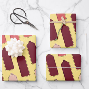 Hoja De Papel De Regalo El patrón de pintura de spray