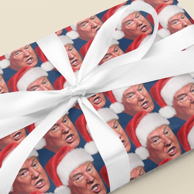 Hoja De Papel De Regalo El presidente Donald Trump se burla de los Navidad (donald trump wrapping paper)