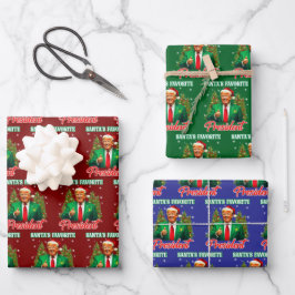 Hoja De Papel De Regalo El regalo de los Navidades Trump | El presidente f