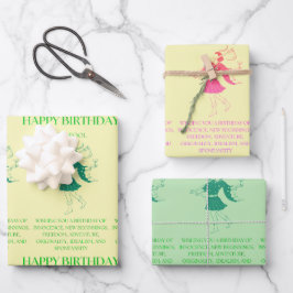 Hoja De Papel De Regalo "El tonto" Tarot Me Cumpleaños