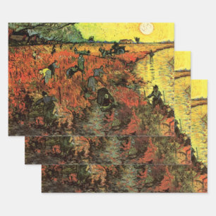 Hoja De Papel De Regalo El viñedo rojo por Vincent van Gogh