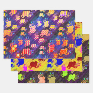 Hoja De Papel De Regalo Elefantes surtidos