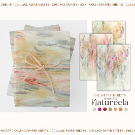 Hoja De Papel De Regalo Elegant Abstract Collage