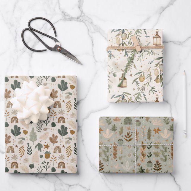 Hoja De Papel De Regalo Elegant Islamic Garden Wrapping Paper Set (Anverso)