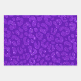 Hoja De Papel De Regalo Elegant Purple Glitter