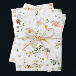 Hoja De Papel De Regalo Elegante acuarela Jardín de flores silvestres<br><div class="desc">Ten cuidado con el viento gracias a esta temática de jardín de flores silvestres en una hermosa acuarela. Tantos regalos para envolver a bodas,  cumpleaños,  Día de la Madre,  duchas de novias y más</div>
