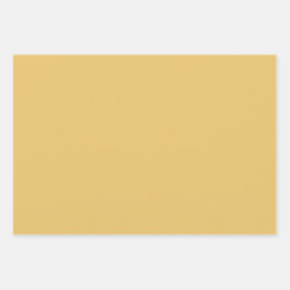 Hoja De Papel De Regalo Elegante amarillo cálido Minimalista y moda