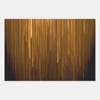 Hoja De Papel De Regalo Elegante Aniversario Negro y Oro