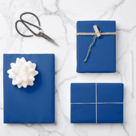 Hoja De Papel De Regalo Elegante azul oscuro Minimalista y moda