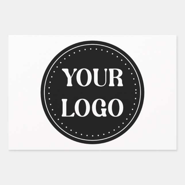 Hoja De Papel De Regalo Elegante, contemporáneo, refinado y personalizable (Anverso)