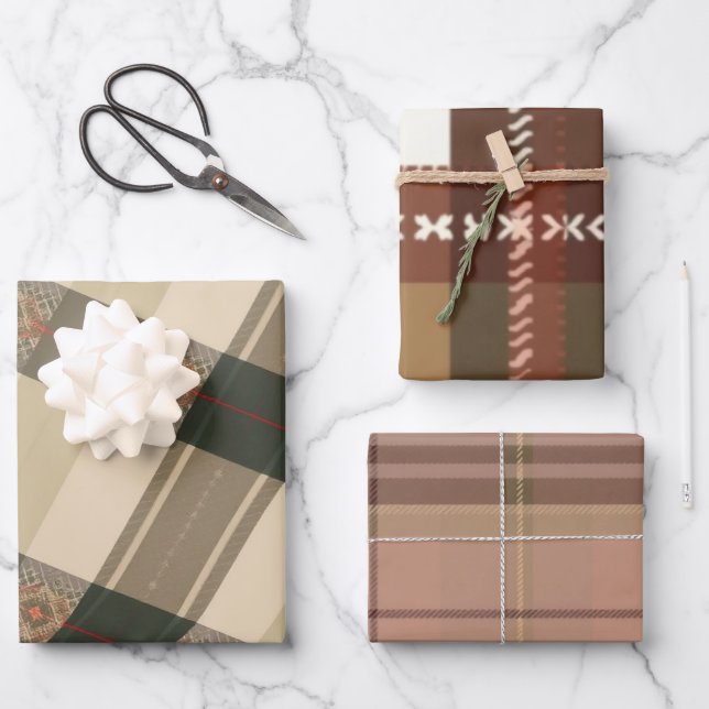 Hoja De Papel De Regalo Elegante envolvimiento de regalo folclórico inglés (Anverso)