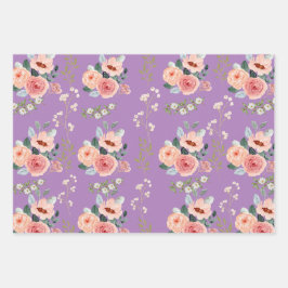 Hoja De Papel De Regalo Elegante floral