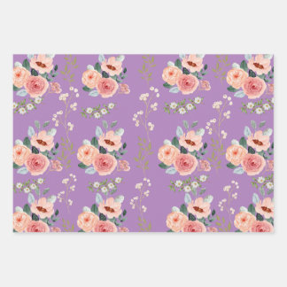 Hoja De Papel De Regalo Elegante floral