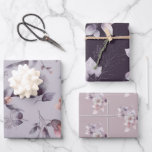 Hoja De Papel De Regalo Elegante Floral Multifunción<br><div class="desc">Estos elegantes pliegos de papel de regalo son ideales para todo el año,  con diferentes tonos de lila,  malva y púrpura. ¡Perfecto para todas tus ocasiones de envolver regalos,  cumpleaños,  bautizo,  boda,  aniversario,  Navidad,  baby showers,  y más!</div>
