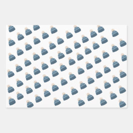 Hoja De Papel De Regalo Elegante invierno Wonderland Snowflakes