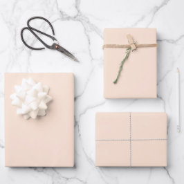 Hoja De Papel De Regalo Elegante melocotón pálido Minimalista y moda