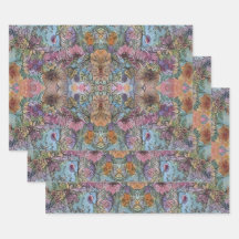 Elegante Moda Flor Jardín Pintado de color de agua