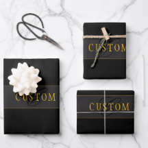 Elegante Monograma de Letra Script Negro y Dorado