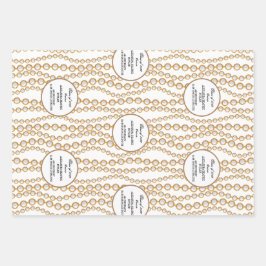 Hoja De Papel De Regalo Elegante partido de graduación universitaria