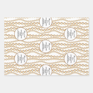 Hoja De Papel De Regalo Elegante partido de graduación universitaria