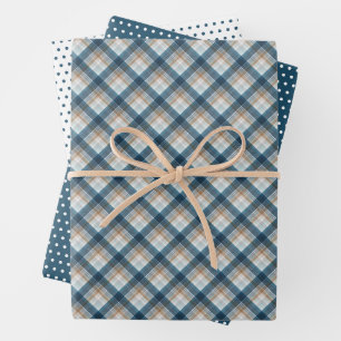 Hoja De Papel De Regalo Elegante Pasta Y Puntos De Polka Arte