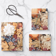 Elegante patrón de cosecha de otoño moda elegante