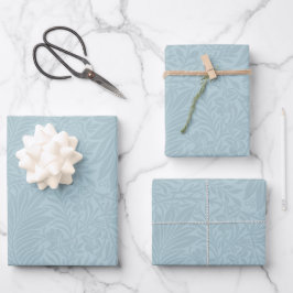 Hoja De Papel De Regalo Elegante patrón floral azul moderno