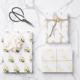 Hoja De Papel De Regalo Elegante surtido de la Pascua de Oro