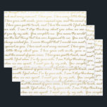 Hoja De Papel De Regalo Elegante Tipografía Moderna de Amor en Oro para Bo<br><div class="desc">Dar regalos de boda con una tipografía moderna de "Te Amo" en falso oro hace una presentación increíble. Ideal para recién casados,  fiestas de soltera,  fiestas de boda,  nuevos hogares,  fiestas de compromiso y más.</div>
